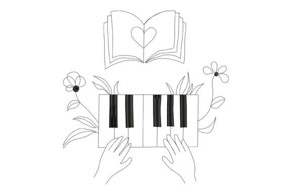 Piano and Book Love