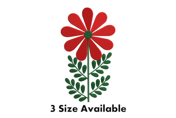 Red Daisy Flower Embroidery Review